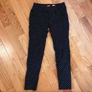 Girls Black and White Polka Dot Jeggings